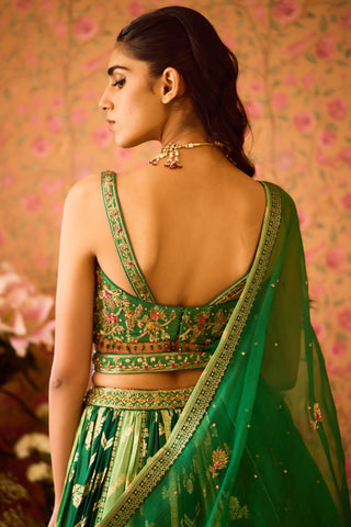 Jasper Green Lehenga Set