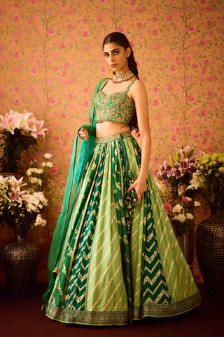 Jasper Green Lehenga Set