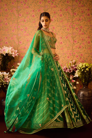 Jasper Green Lehenga Set