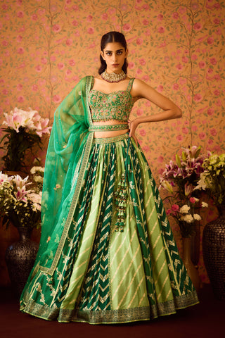 Jasper Green Lehenga Set