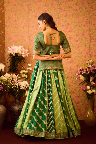 Jasper Green Choli Lehenga Set