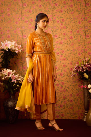 Gold Yellow Mustard kurta Set