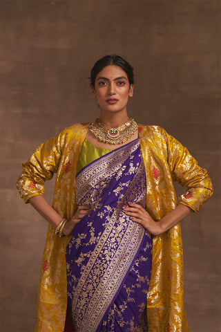 'Sartaaj' Pitambari Tanchoi Benarasi Handloom Jacket