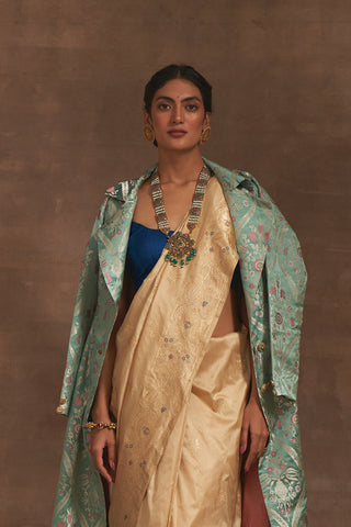 'Surbala' Satin Benarasi Handloom Jacket