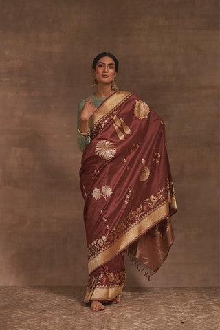 'Madhumalti' Katthai Benarasi Handloom Sari