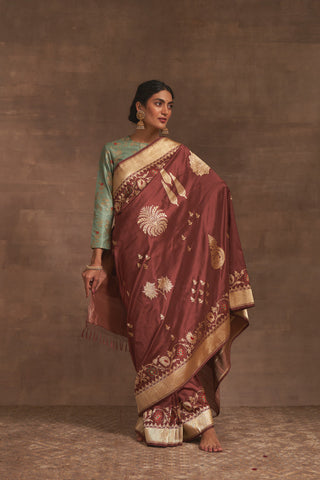 'Madhumalti' Katthai Benarasi Handloom Sari