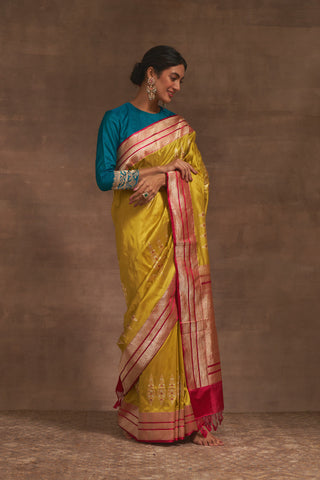 'Banno ki Bagiya' Dhani Kadiyal Benarasi Handloom Sari