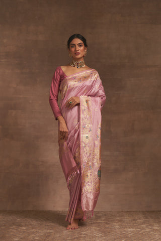 'Kumud Kilol' Kadhua Benarasi Handloom Sari