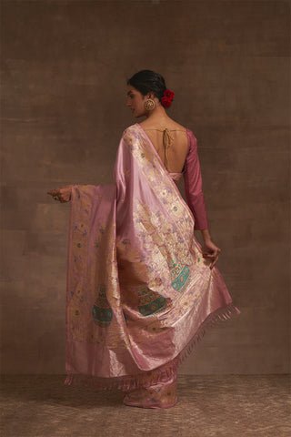 'Kumud Kilol' Kadhua Benarasi Handloom Sari