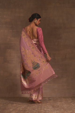 'Kumud Kilol' Kadhua Benarasi Handloom Sari