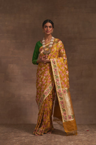 'Akash Kusum' Pitambari Gyasar Benarasi Handloom Sari