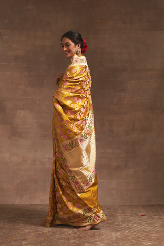 'Akash Kusum' Pitambari Gyasar Benarasi Handloom Sari