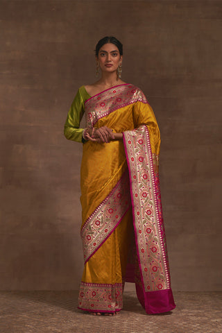 'Rang Bazar' Pitambari Kadiyal Benarasi Handloom Sari