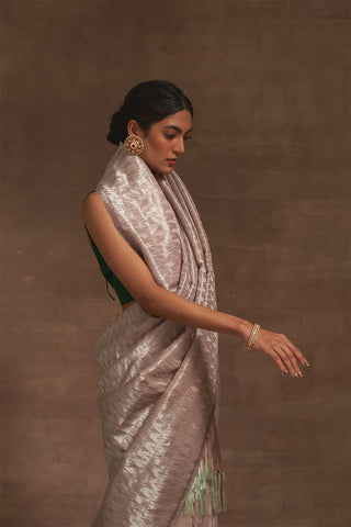 'Suhani Marmari' Tanchoi Benarasi Handloom Sari