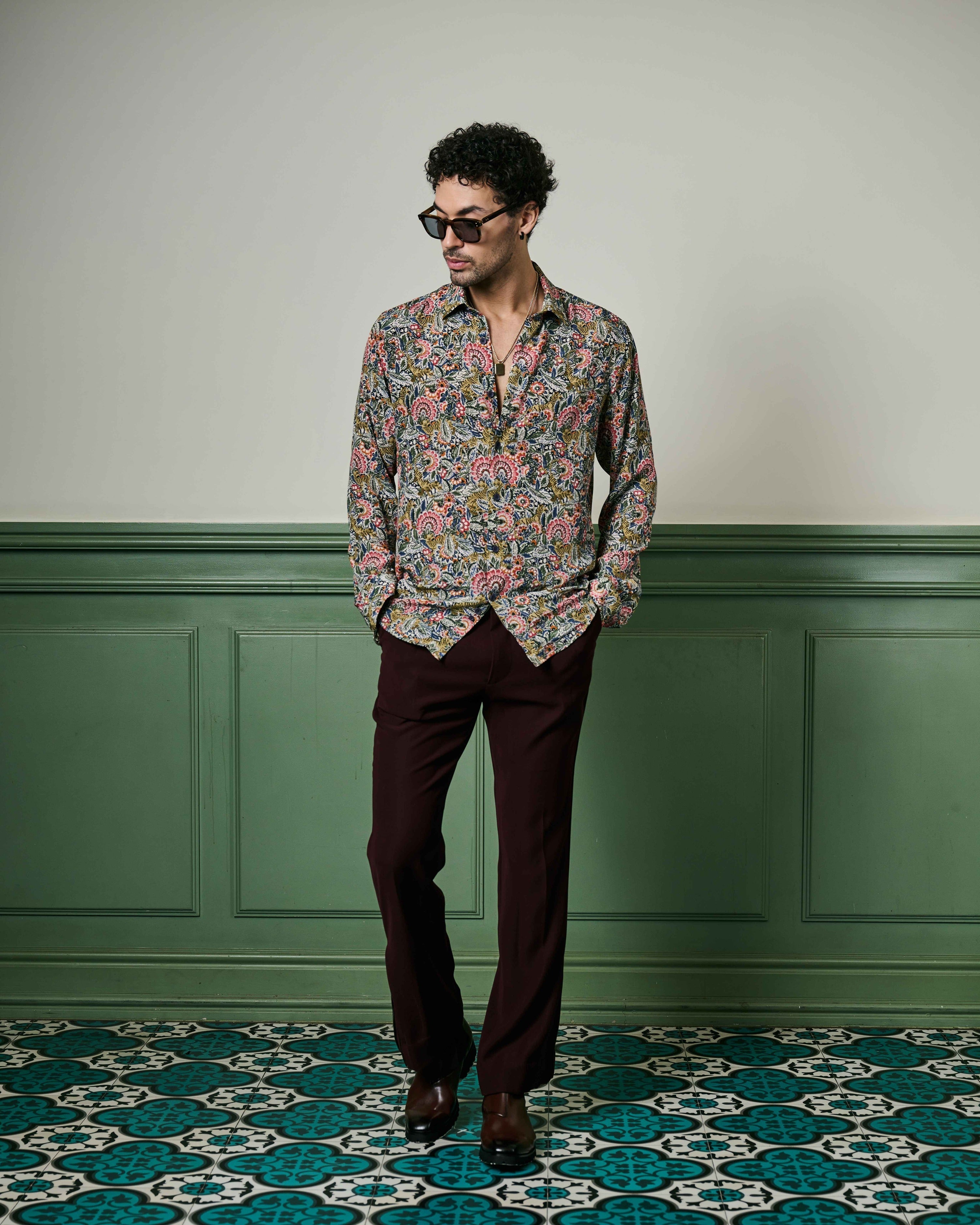 Fleur Euphoria Habutai Silk Shirt