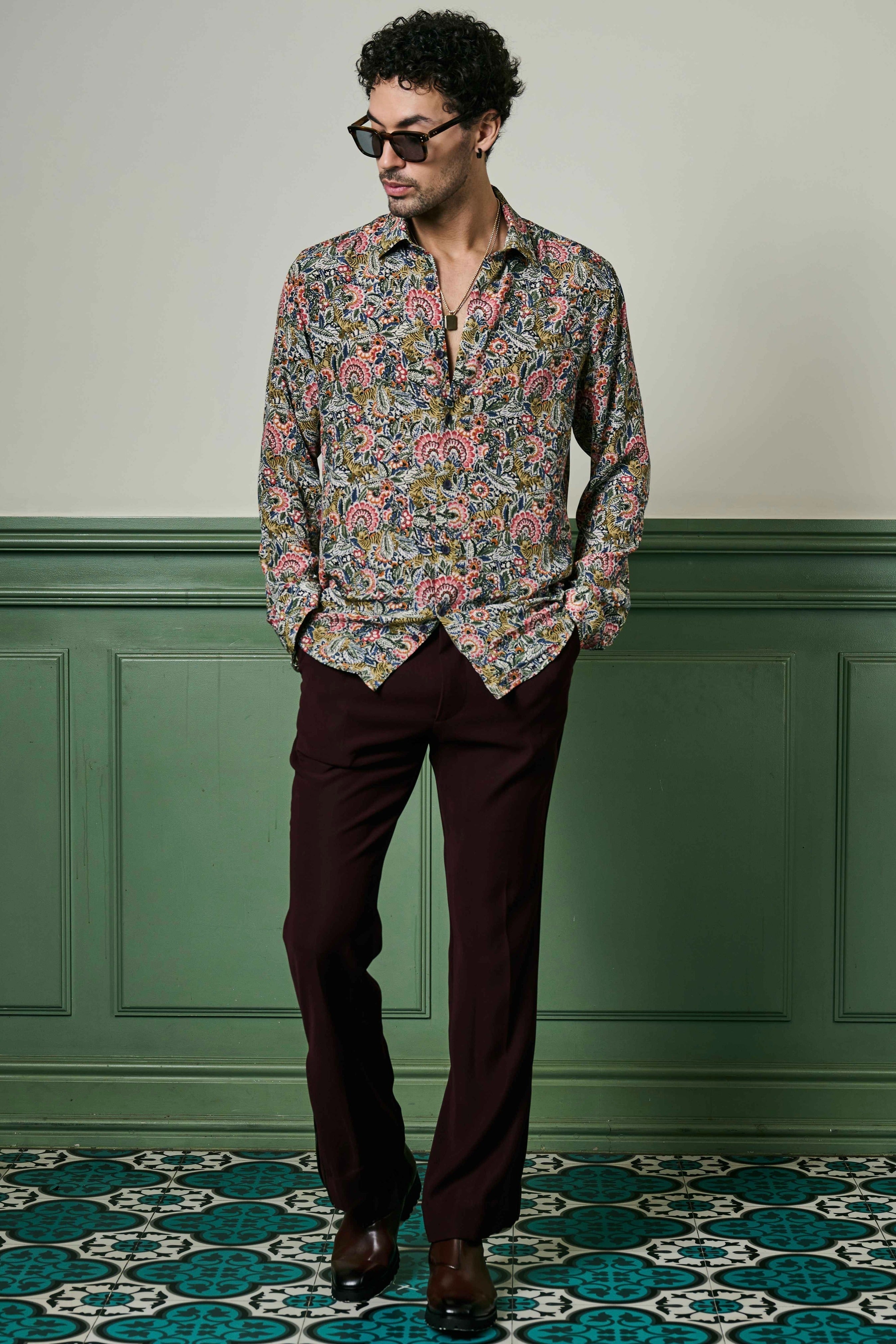 Fleur Euphoria Habutai Silk Shirt