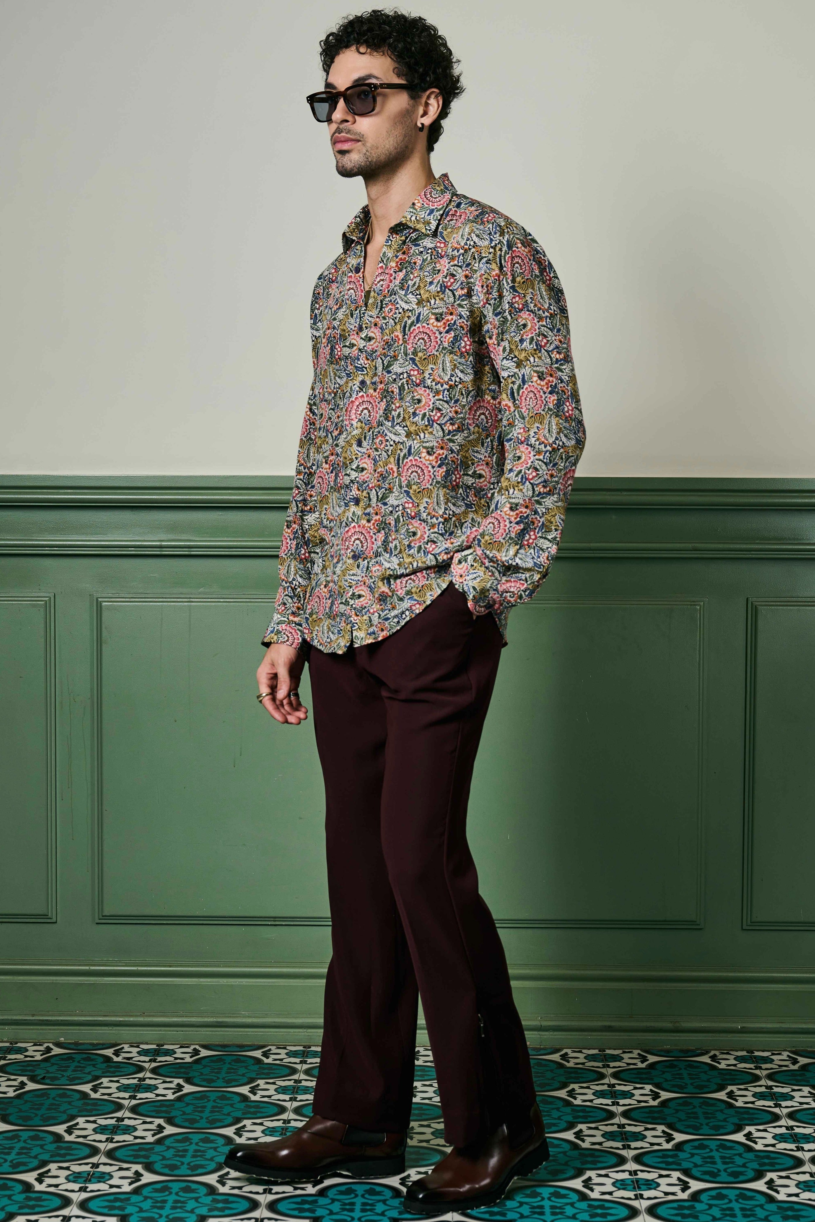 Fleur Euphoria Habutai Silk Shirt