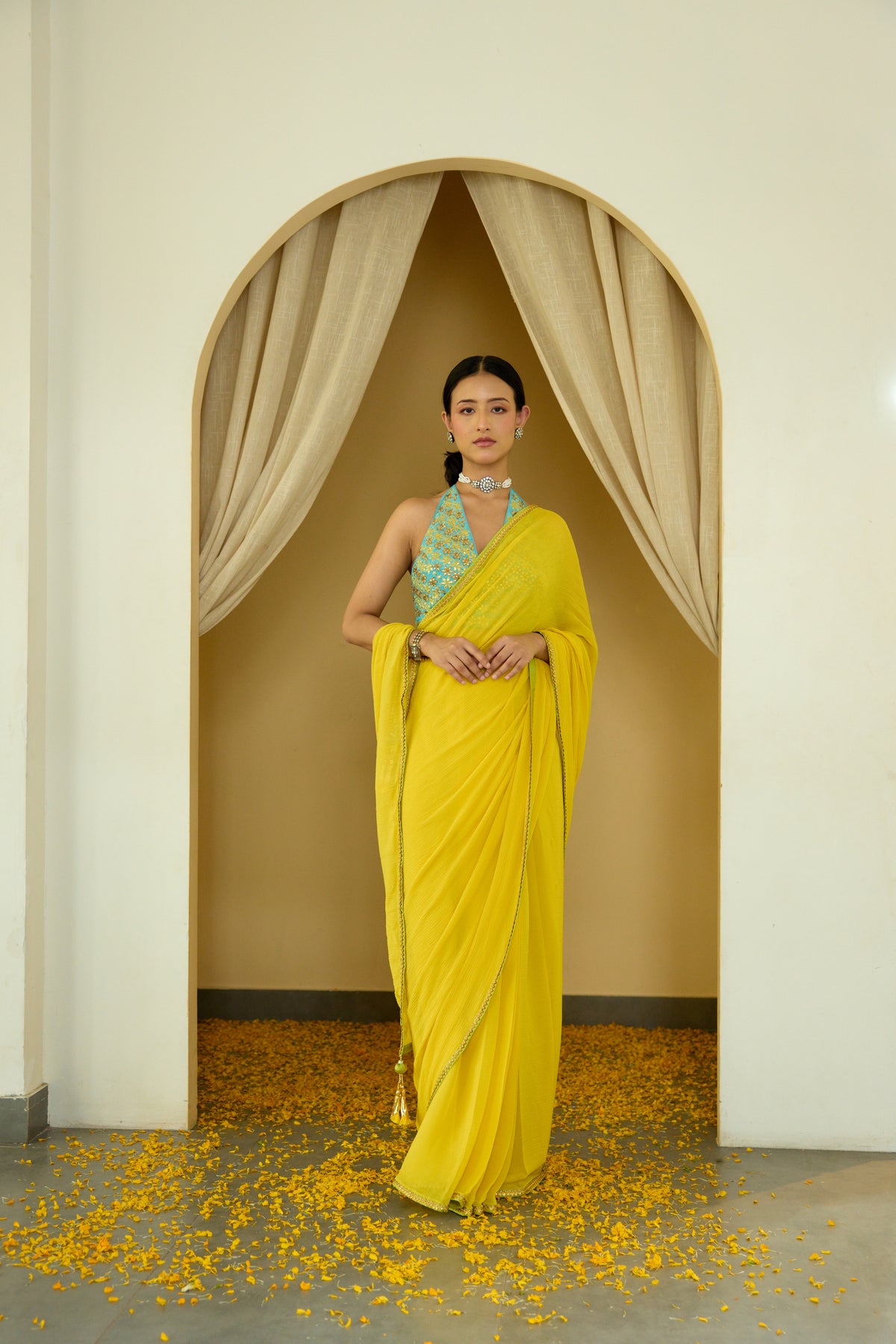 Pitambari Pure Silk Chiffon Saree