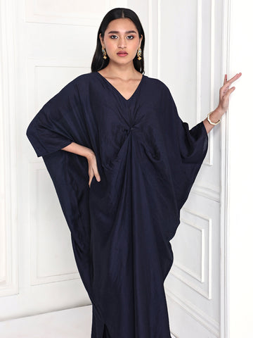 knotted kaftan set paired with matching pants